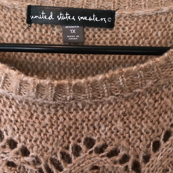 Tan Mid Sleeve Sweater - Picture 3 of 4